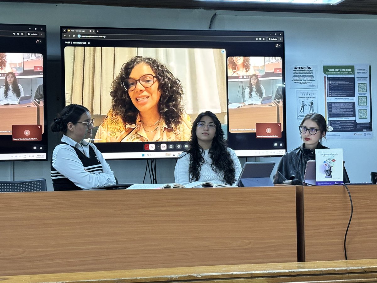 fdcps_unal's tweet photo. 🗣️ Seguimos en la #FeriaEditorialDyC2026 con la presentación del libro Los tiempos del escrache, ¿denuncia o castigo? del grupo de investigación @JURE_UNAL con el liderazgo de la profesora @luisa_penaranda 📚. Las coautoras analizan la figura del escrache, su normatividad y los retos en su aplicación. 

Lugar: Auditorio 101 del edificio 610 
Transmisión: https://t.co/mahSiV4I4L