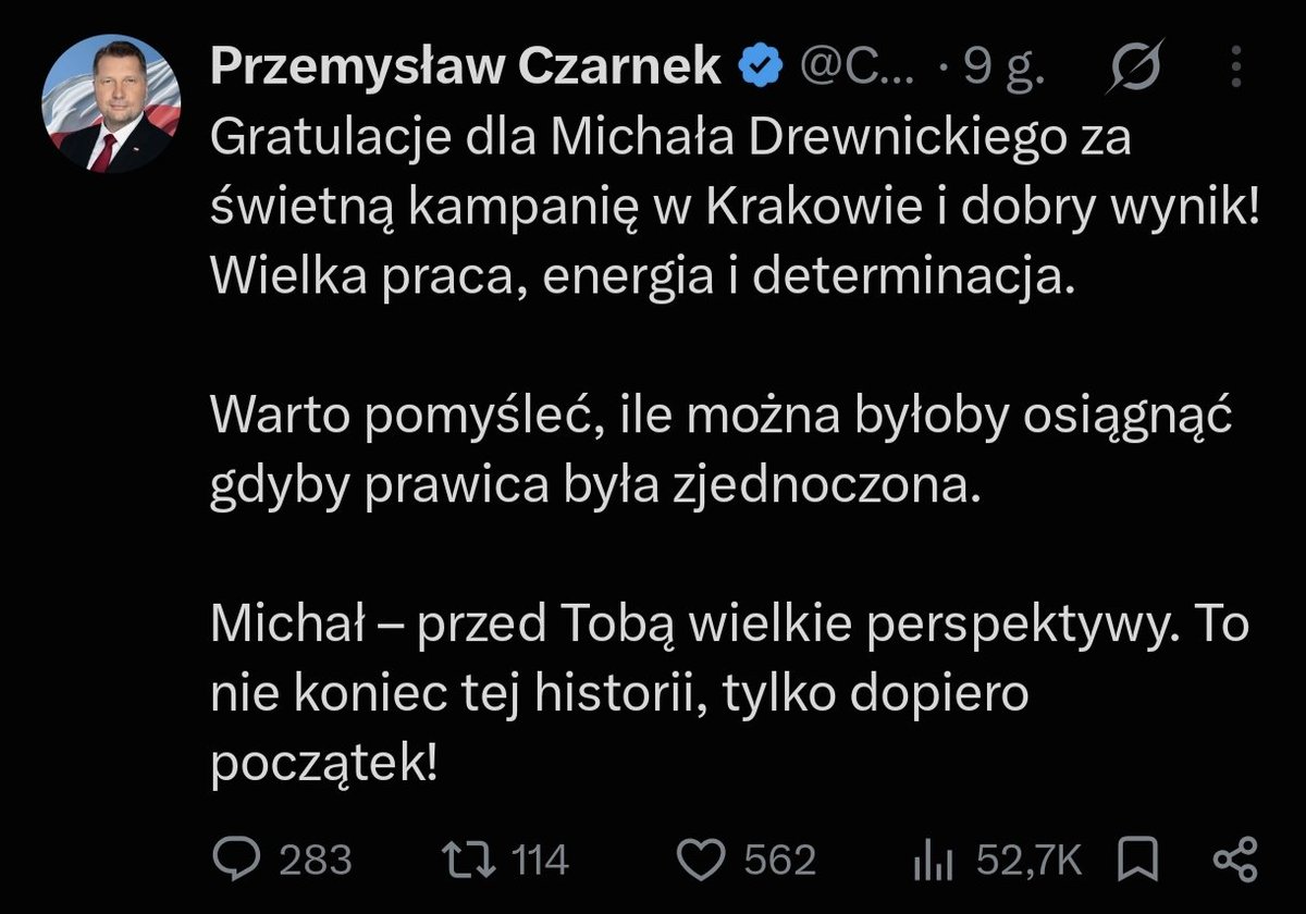 MB06902598's tweet photo. Kandydat PiS nie wszedł do drugiej tury,a Czarnek pisze o "świetnej kampanii,dobrym wyniku"
Klasyka gatunku.
PiS to już nie porażka,to świetna kampania.
Wielka praca, energia i determinacja 
Szkoda, że wyborcy tego nie zauważyli 🤣🤣🤣.
Przed wami wielkie perspektywy 🤣🤣🤣 https://t.co/G0r3frKKoR