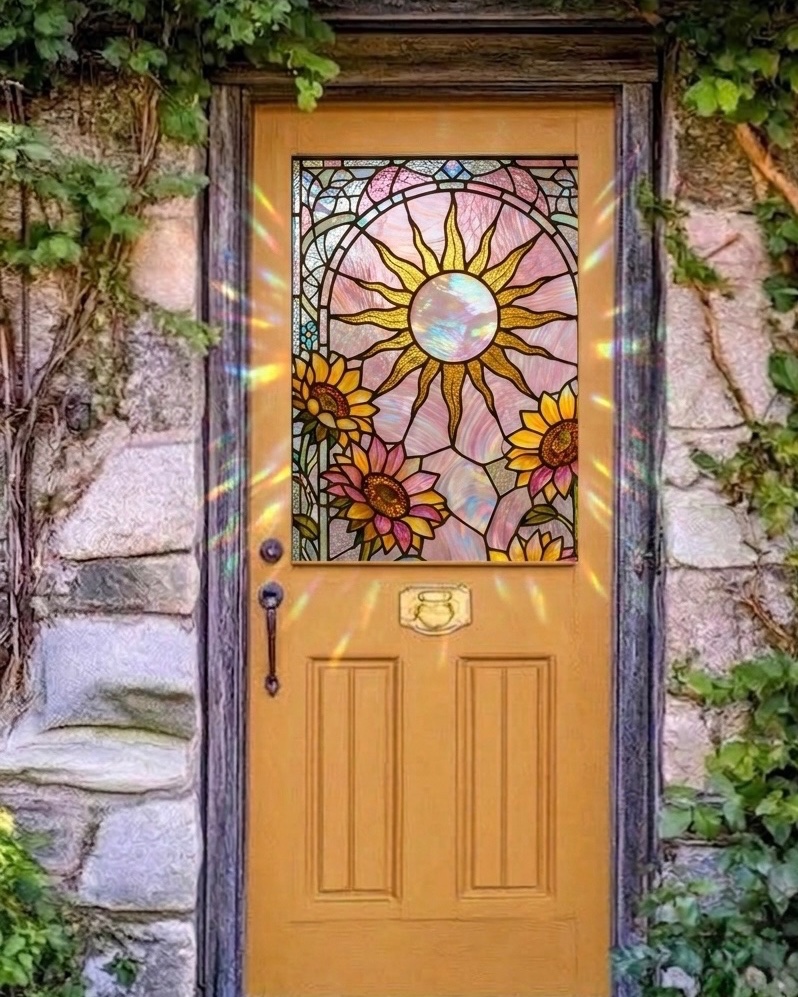 sunflowerchives's tweet photo. pretty door, dressed in flowers✨ https://t.co/ozPOLc2hCy