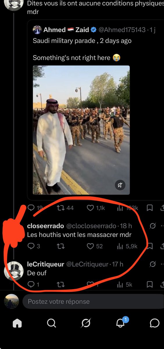 Altair_ECOM's tweet photo. @LeCritiqueur Là tu parlais pas de la conditions physique des militaires, sa sert a rien de zigzaguer, moi j’ai répondu à ce message et je t’ai répondu 2eme screenque Allah est avec les croyant et non pas du camp de ceux qui envoie des missile sur mekka https://t.co/sIty9qaeII