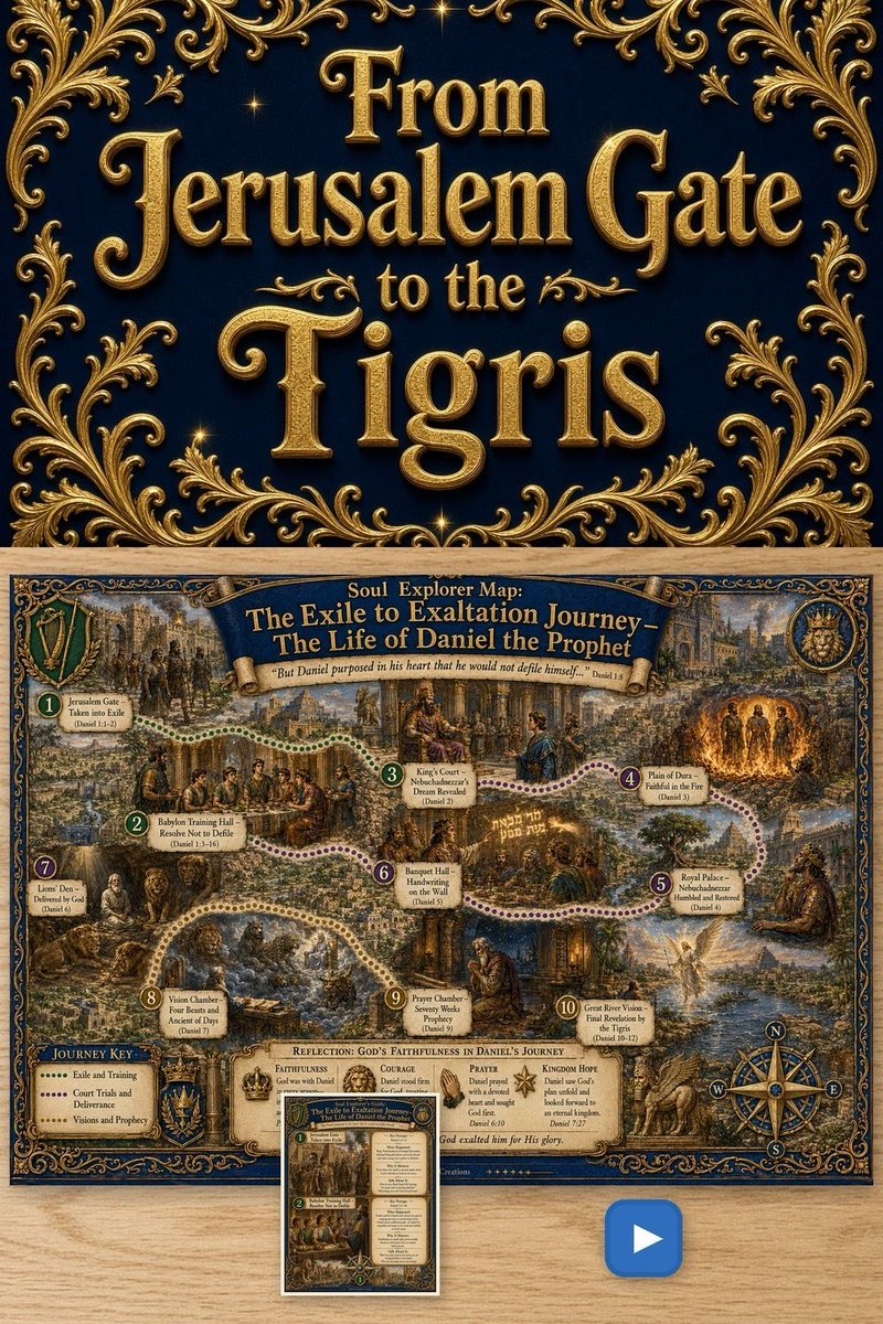MaybeeCreation's tweet photo. From Jerusalem Gate to the Tigris.
Life of Daniel Bible map + guidebook + audio tour. Instant download from The Map Room.
https://t.co/jkhVYS6xYX
#LifeOfDaniel #BibleMap #MaybeeCreations https://t.co/Nktq9g9NmW