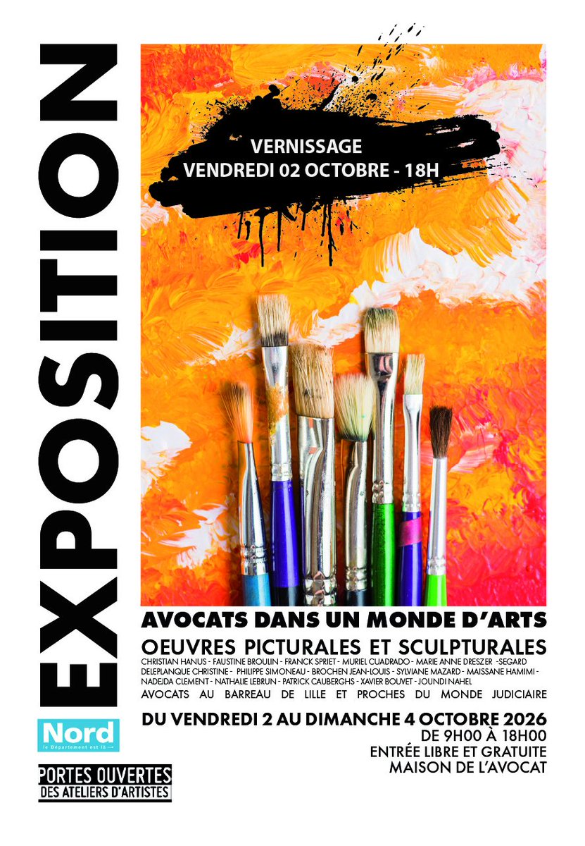 XxGalleryDesign's tweet photo. Prochaine expo

#VieuxLille #Lille #LilleFrance #LilleCity #Nord #HautsDeFrance #VieuxLille #Exposition #ExpoLille #ArtLille #ArtContemporain #Artiste #ArtContemporainFrance #CultureLille #SortirALille #QueFaireALille #EvenementLille #AgendaLille #WeekendALille #LilleCeWeekend https://t.co/HFvktQPGja