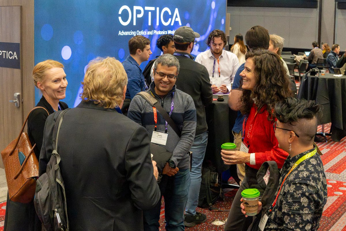 OpticaWorldwide's tweet photo. #FiO26 has begun! 🤩  What are you attending today?  

Today, 28 September, you can find sessions covering #SpaceOptics, #quantum information processing, deep learning and more.

Make sure you stop for a coffee break at Riverside Court to chat with your colleagues! https://t.co/a0caLdMJgG