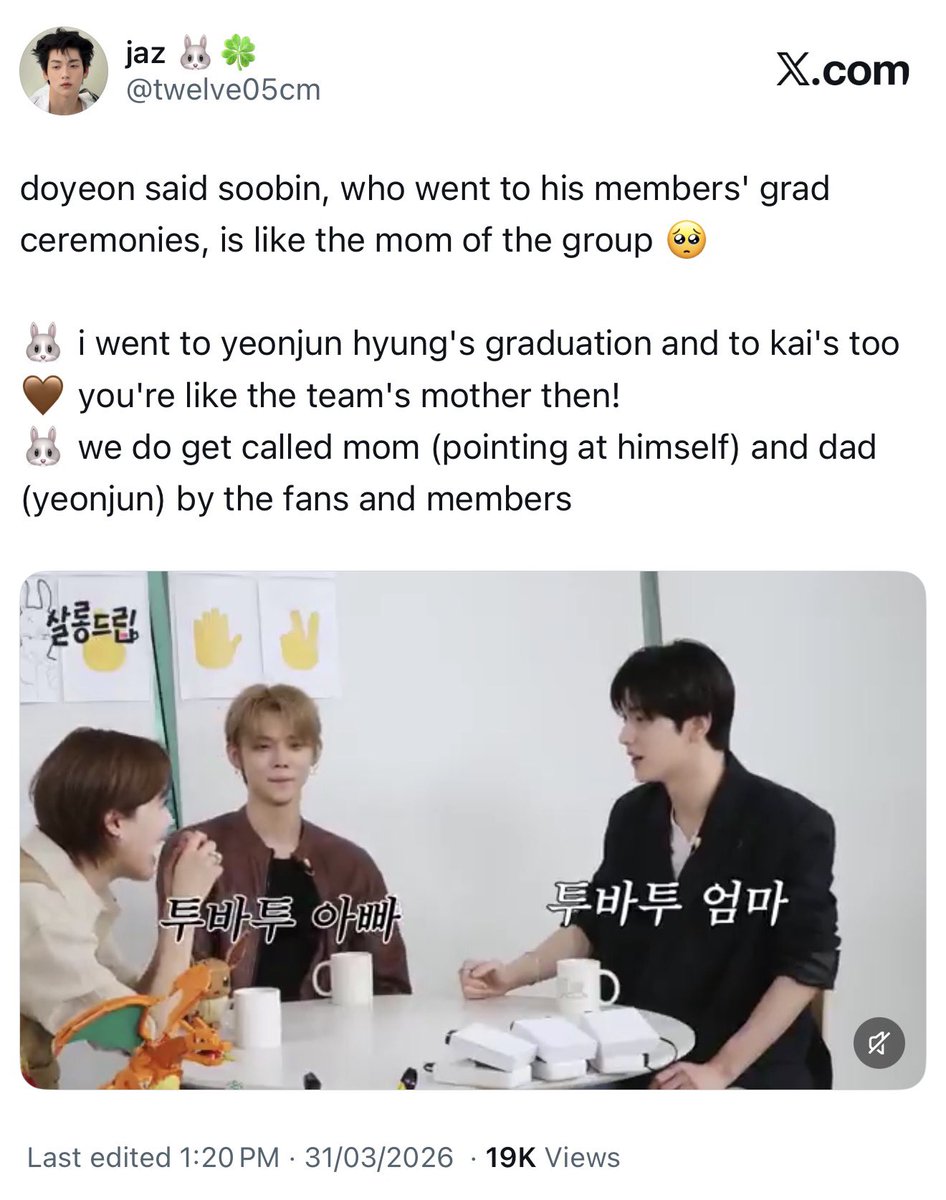 twelve05cm's tweet photo. soobin, the mom of the group 🥺💕 https://t.co/LDe7prMR3o