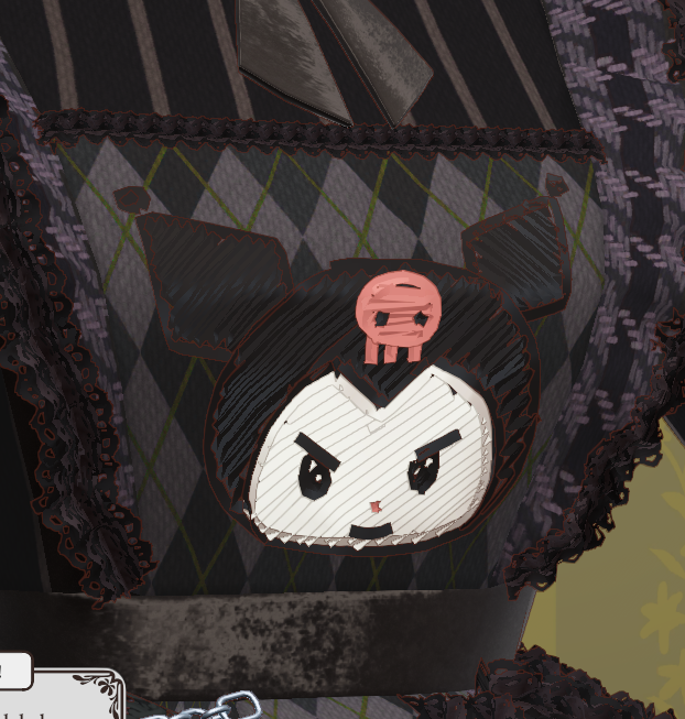 meowchandayo's tweet photo. I made a kuromi dress in dress maker! https://t.co/7C2AObgzEC