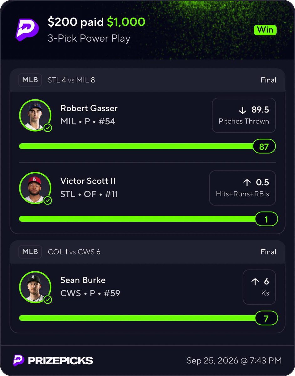 Deoddswizard's tweet photo. This is what you call flow state
@PrizePicks 
#Gambling𝕏 #SportsPicks #WinnersWin https://t.co/5Coue7QzVt
