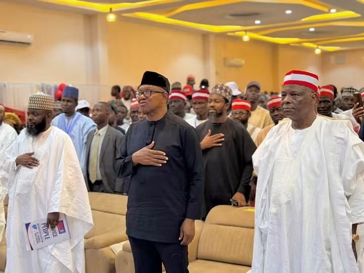 ukocarter's tweet photo. Peter Obi and Kwankwaso in a townhall in Sokoto today.
#VoteOK
#VoteNDC https://t.co/2aq5yVfleB