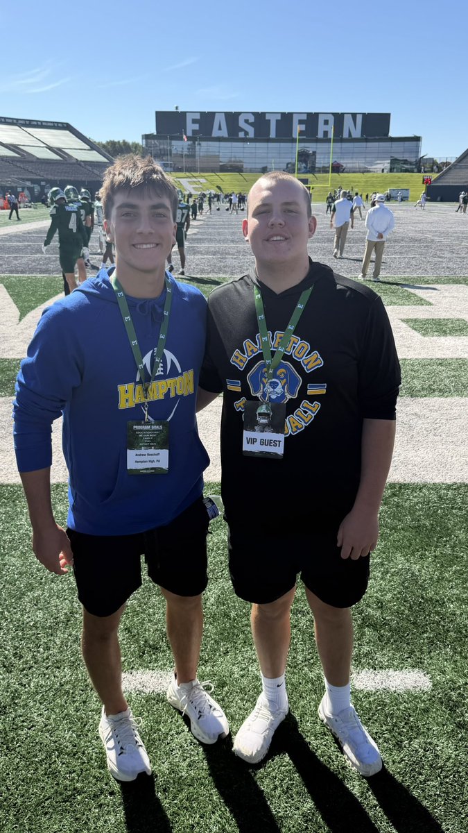 andrewreschoff's tweet photo. Thank you @AlanHensell and @EMUFB for the invite! I appreciate the great hospitality and the great day! 

@PA_TodaySports @PAELITE7v7 @WPIAL_Insider @AJWPIAL @Evan_Schiller71 @Talbots_FB @Gigler52 @michaelemcmahon @210ths @M__Piatkowski @Coach_Creighton @CoachSDugan @TylerThedorff