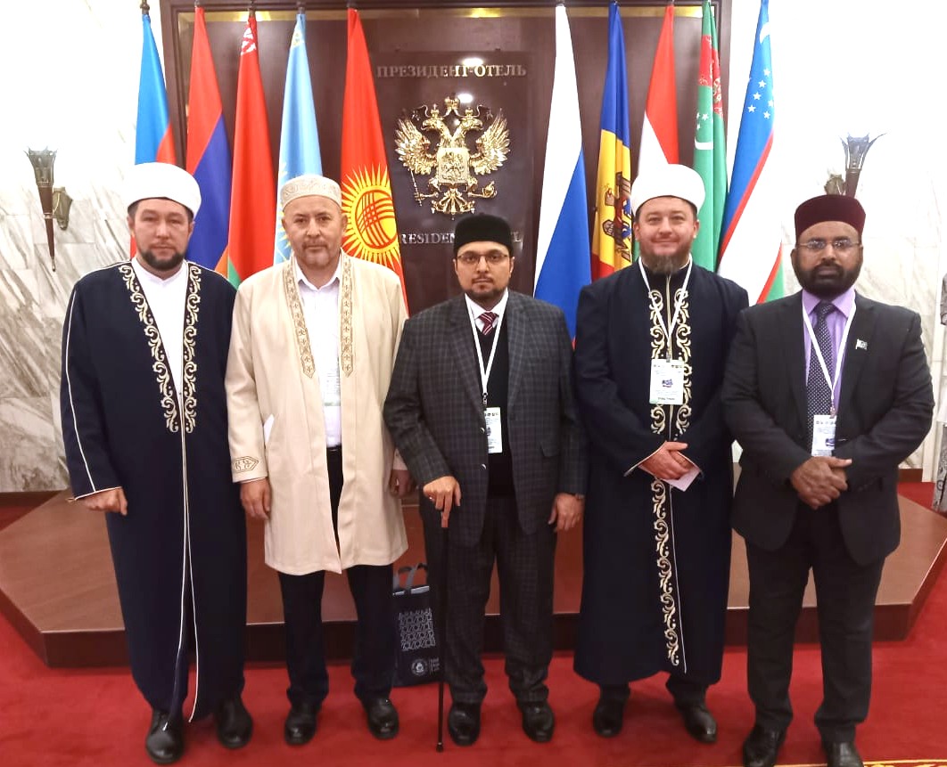 DrHussainQadri's tweet photo. Prof. Dr. Hussain Mohi-ud-Din Qadri with International Delegates at Moscow Conference

Prof. Dr. Hussain Mohi-ud-Din Qadri, President of Minhaj-ul-Quran International and Deputy Chairman, Board of Governors, Minhaj University Lahore, with representatives from different countries, religious leaders, representatives of Islamic organizations, academics and researchers, representatives of social and analytical centres, and members of the international media on the occasion of the conference organized by the Spiritual Assembly of Muslims of Russia.

#DrHussainQadri #PresidentMQI #MinhajulQuran #MoscowConference #InternationalDelegates #Russia #InterfaithDialogue #IslamicScholar