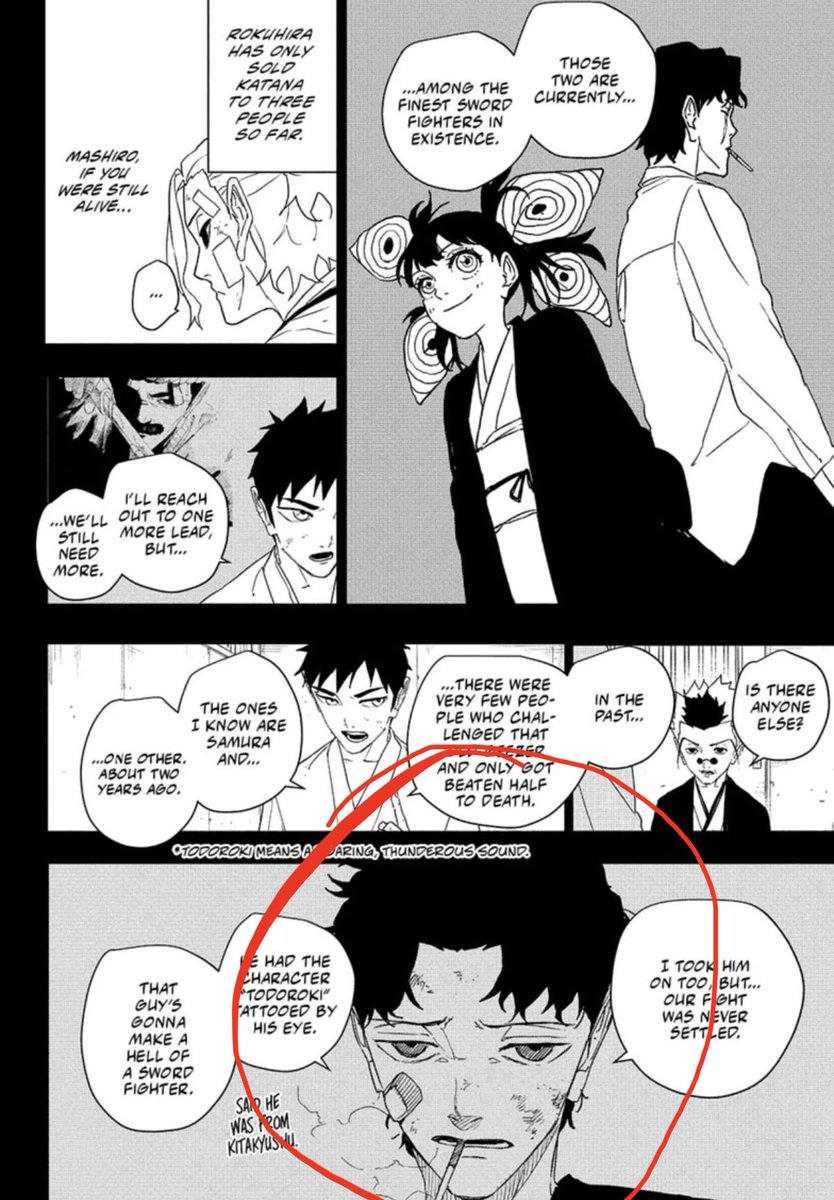 Mrudd_BW's tweet photo. I had no idea what was happening in this page I thought this was young Hokuto reveal
Didnt help having post-scarring Samura there https://t.co/moXzzsbCmi