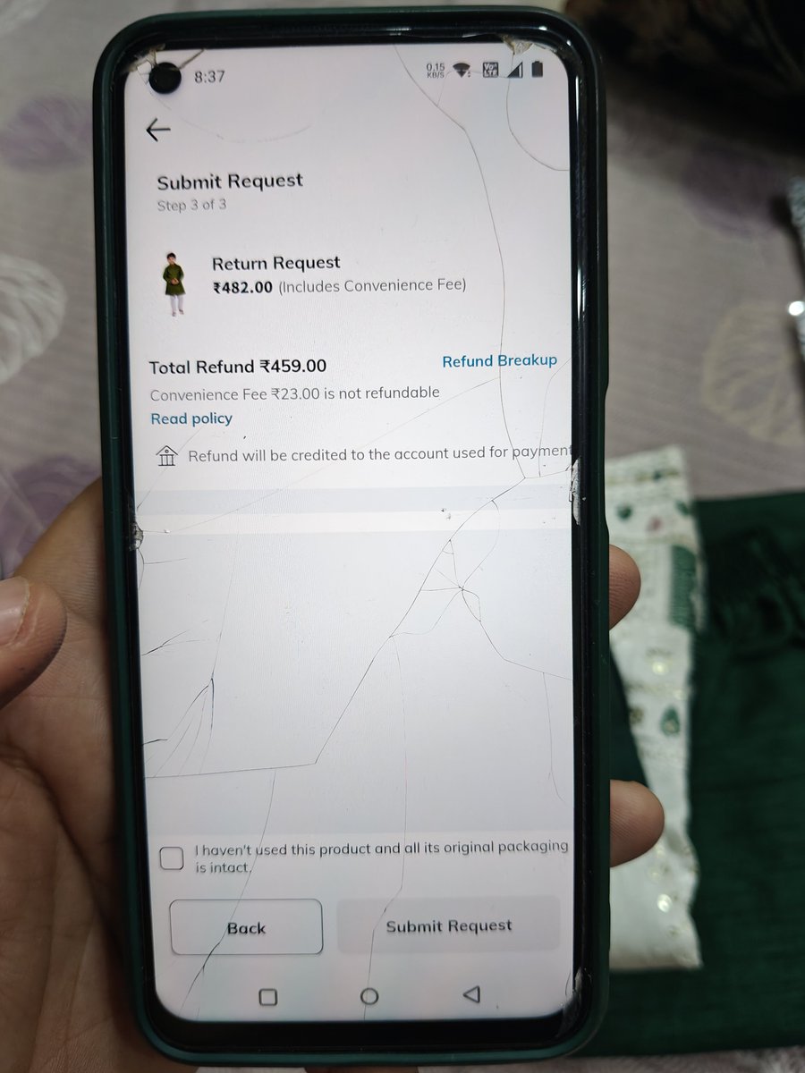 ishankmahna22's tweet photo. @AJIOLife
@AjioCares
I ordered a kurta set on Ajio
I paid 482 including platform fee

Wrong product was delivered, I tried to make and exchange, but Ajio insisted on making a return
While trying to return, convience fee is no refundable
Why am I being penalized for ajio's mistake https://t.co/28lTe1rnD5
