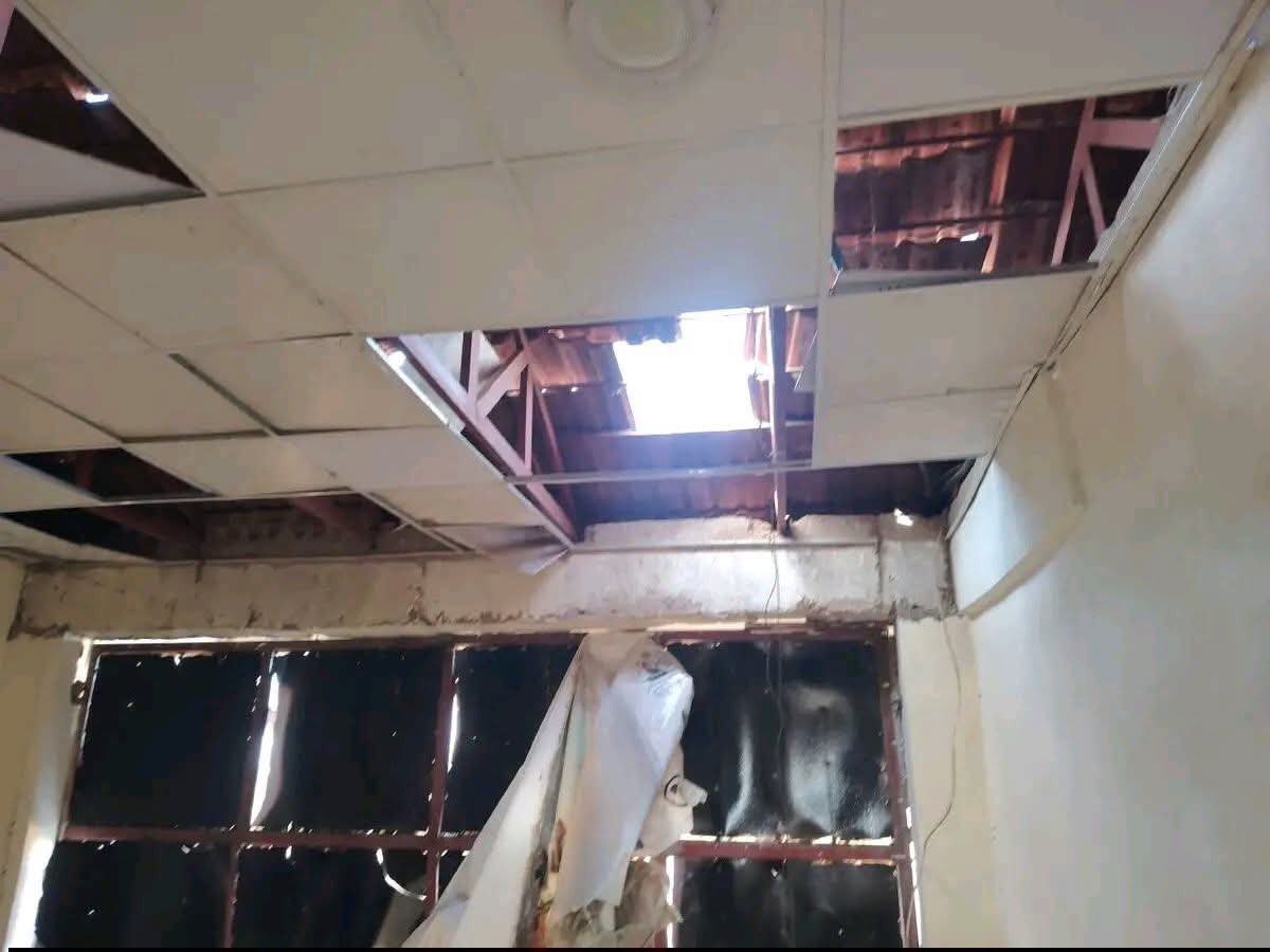 Adam_mooha's tweet photo. A dawn drone strike by the RSF militia inflicted severe structural damage on Sheikan College buildings, marking a deliberate attack on civilian educational infrastructure in #Sudan. https://t.co/UDksjmpGCG
