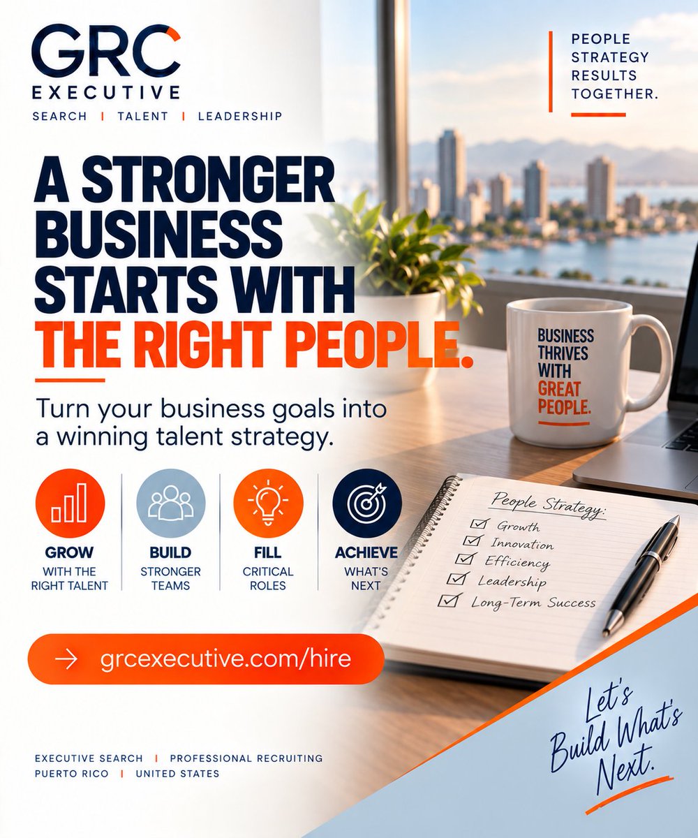 grc_executive's tweet photo. A stronger business starts with the right people.

Strategy sets the direction. People deliver the results.

Don't just fill positions. Build the team your business needs for what's next.

👉 https://t.co/qddgyu0mB2

#ExecutiveSearch #Hiring #Leadership #GRCExecutive https://t.co/vBchPQsXwp
