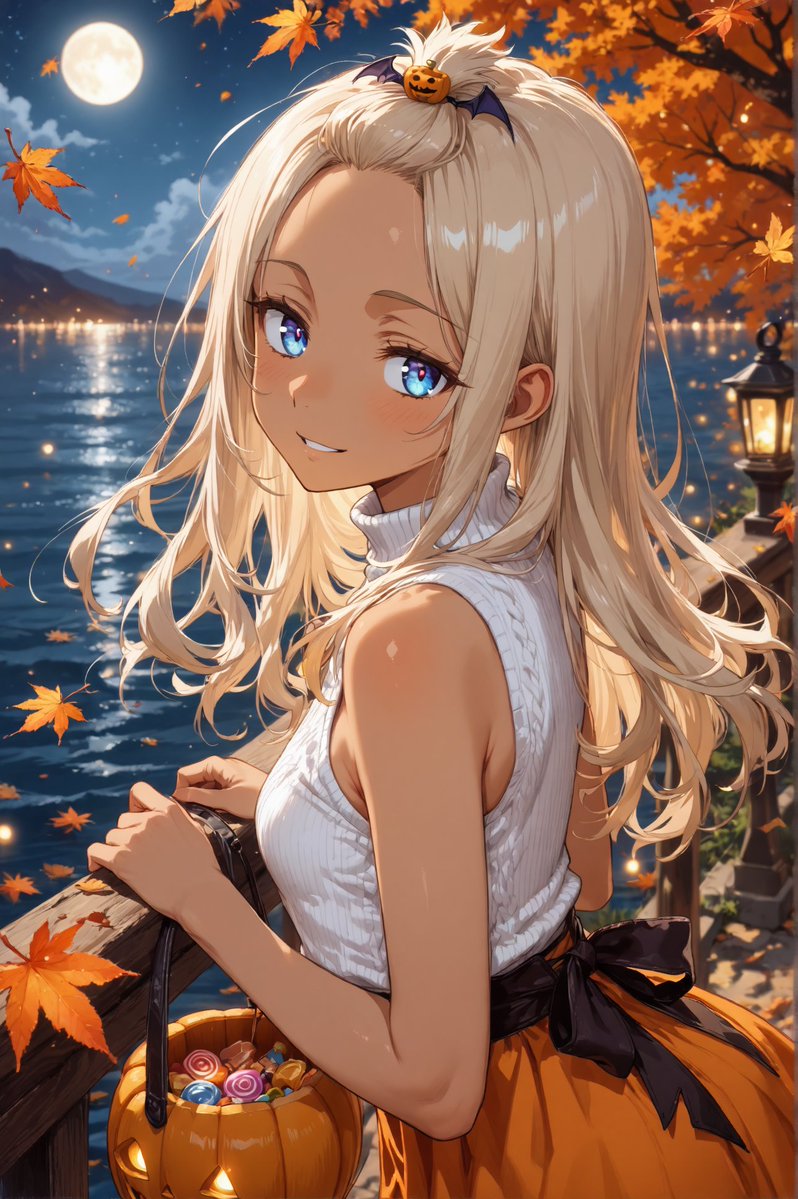 Camel_alglf's tweet photo. #AI火曜日褐色DAY #AIart️️️️️️️️️️️️️️️️️️️️️️️️️️️️️️️️️️️️️️️️️️️️️️️️️️️ 
AI Tuesday Tan & Dark-Skinned Characters ☀️
 QRTs are welcome, but not required!  
「9月も終わるしハロウィン🎃シーズン？」

別段お題ではありませんのでご自由に😸

①褐色肌でも、亜人でも、日焼けでも、黒肌でもご自由に 
②複数タグもオーケー、別イベントと同時もオーケーですが、相手企画のルールに従ってください 
③複数回投稿も大丈夫ですが、連投はオススメしておりません 
④特段細かい事は気にせず、楽しんでまいりましょう📷
⑤この投稿から水曜明け方頃まで、時間はアバウトに