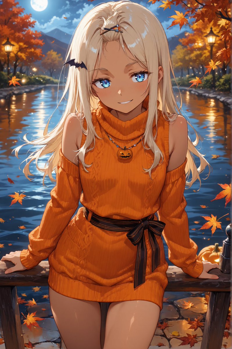 Camel_alglf's tweet photo. #AI火曜日褐色DAY #AIart️️️️️️️️️️️️️️️️️️️️️️️️️️️️️️️️️️️️️️️️️️️️️️️️️️️ 
AI Tuesday Tan & Dark-Skinned Characters ☀️
 QRTs are welcome, but not required!  
「9月も終わるしハロウィン🎃シーズン？」

別段お題ではありませんのでご自由に😸

①褐色肌でも、亜人でも、日焼けでも、黒肌でもご自由に 
②複数タグもオーケー、別イベントと同時もオーケーですが、相手企画のルールに従ってください 
③複数回投稿も大丈夫ですが、連投はオススメしておりません 
④特段細かい事は気にせず、楽しんでまいりましょう📷
⑤この投稿から水曜明け方頃まで、時間はアバウトに