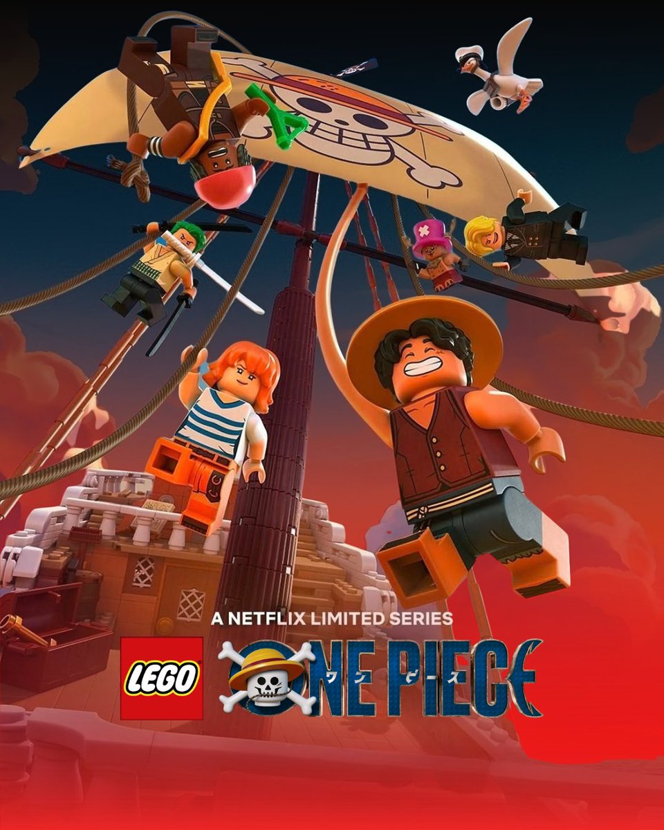 FrkPoint's tweet photo. 🏴‍☠️🧱 ¡Hoy se estrena LEGO ONE PIECE en Netflix!

😂 Dos episodios que reinterpretan la aventura desde la versión de los hechos de… Usopp. El narrador más fiable posible.

🍖 Y ahora decidnos: ¿qué escena convertiríais en un set LEGO gigante?

#OnePiece #LEGOOnePiece #Netflix https://t.co/u4QT7pMShj