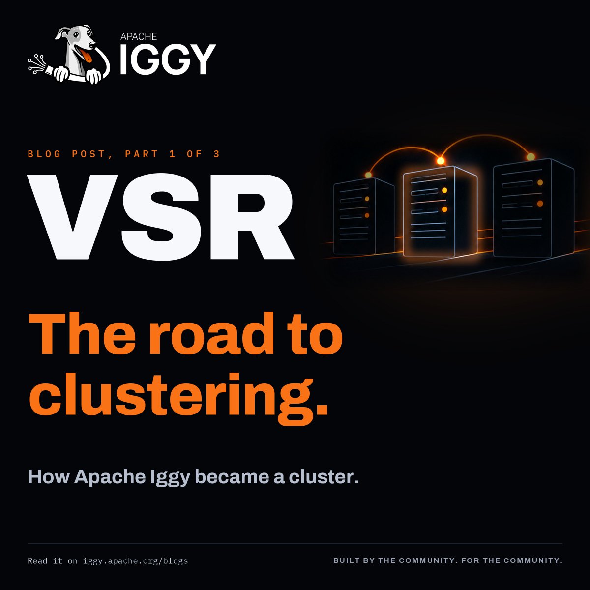 ApacheIggy's tweet photo. New on the blog: part 1 of 3 on how Apache Iggy became a cluster. Why Viewstamped Replication Revisited over Raft, one VSR group per partition, how we swapped the whole server, and what it costs, with benchmarks.
https://t.co/IZGHuG3aC8

#iggy #asf #vsr #cluster #rust #streaming https://t.co/vtnvvOYU5L
