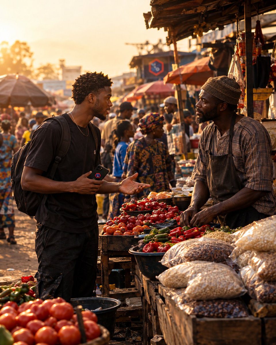 Vicmetax's tweet photo. I went to buy some foodstuffs, but somehow ended up pitching Crystal Stones at the market 

The seller was arranging peppers when I started telling him about the idea behind @crystalstones01

He laughed and asked if I came to buy food or to stand there explaining crypto

I laughed too, then told him, I came to buy food but, I had to tell him why African minerals being connected to blockchain caught my attention

I pointed at the crates inside his shop - tomatoes, peppers, grain; all coming from the ground in one way or another

Then I told him that’s what makes $CRYSTALSTONES interesting to me.
The ground already holds value. The idea is to create a digital bridge to that real-world value through RWA 🌍

He looked at me and said, “So you’re saying the value is already there, you’re just giving people another way to access it?”

I responded "Exactly" 

I paid for the tomatoes and left thinking that maybe the simplest explanation is sometimes the best one 💎

CA: 0xe252FCb1Aa2E0876E9B5f3eD1e15B9b4d11A0b00
