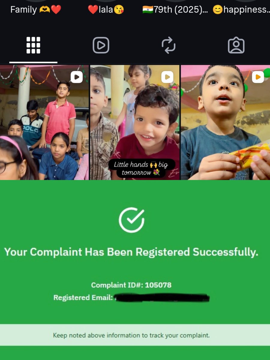 mujifren's tweet photo. She has deleted all her videos and now spam uploading nursery rhymes type videos 😭

Anyways my team has archived everything and I have lodged a formal complaint with NCPCR

But again this is not enough, there are thousands like her https://t.co/ud0zSZ2McY