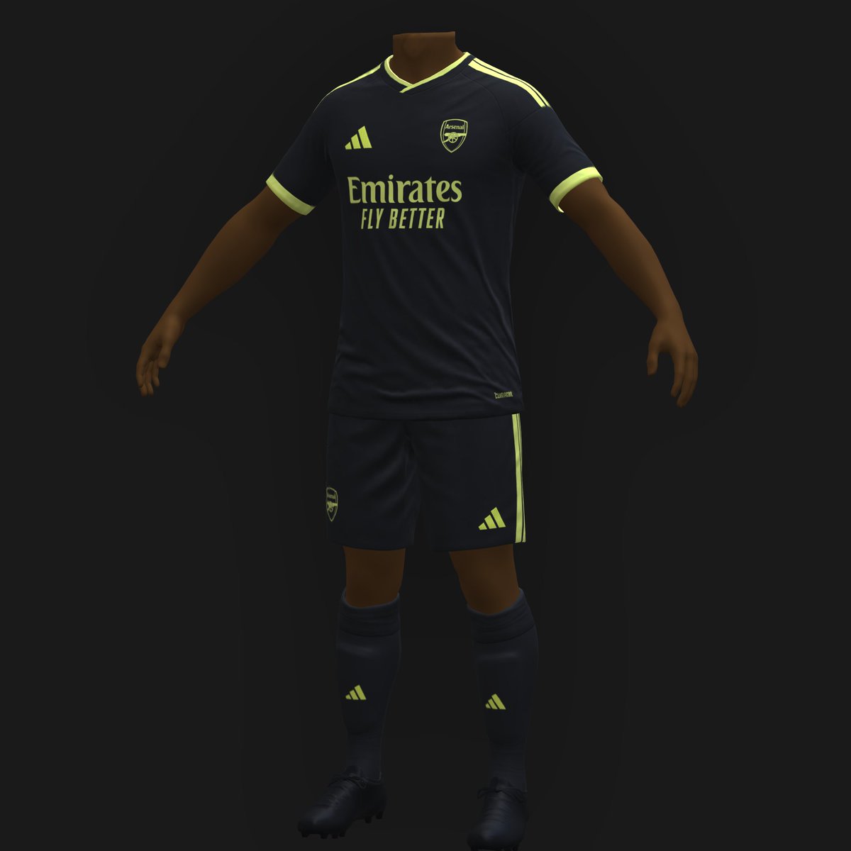 ForcesMario's tweet photo. Arsenal Thrid Kit 2027-28
It will feature neon yellow details against the black. https://t.co/8tgyENKyI4