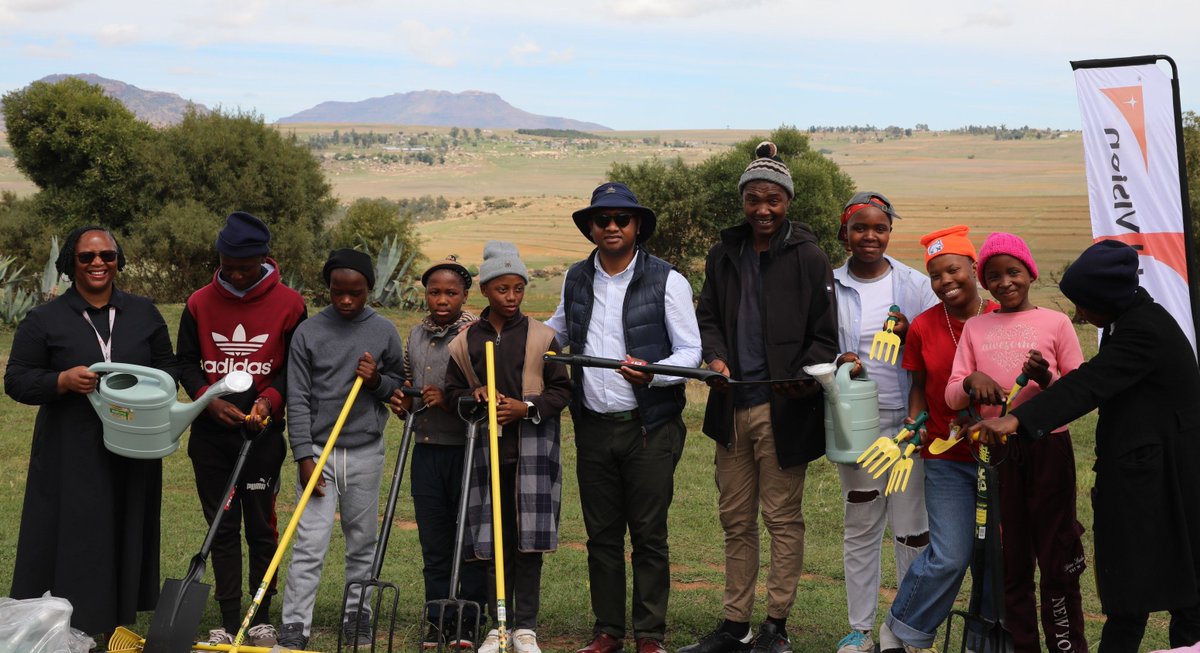 WorldvisionLS's tweet photo. 🌱 World Vision Lesotho has equipped the Rantulela Impact+ / Children’s Club with farming tools to strengthen crop production, build resilience and empower young people to grow their community.

#WorldVisionLesotho #ImpactPlus #ChildWellbeing https://t.co/lgXxnl4aZt