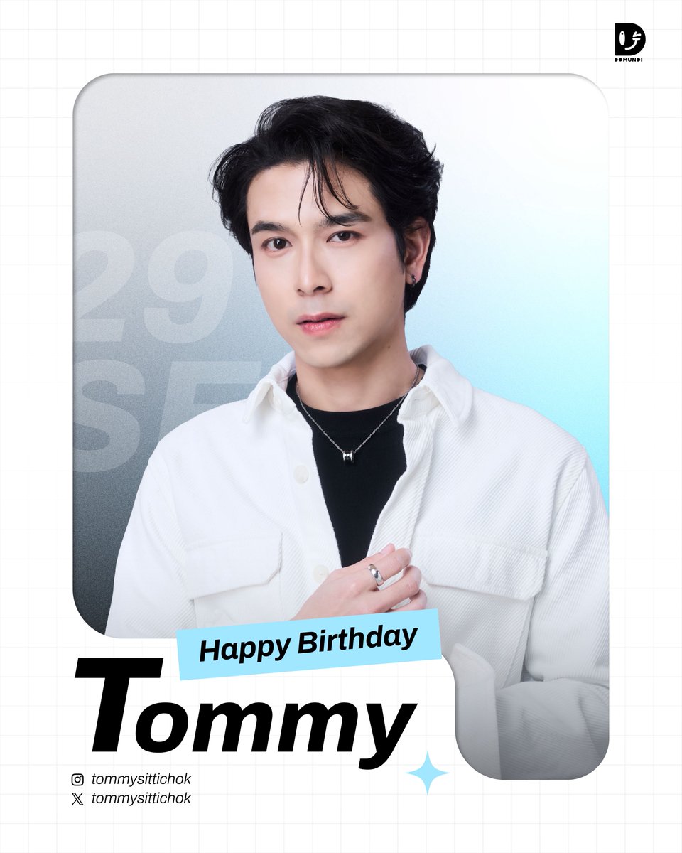 DomundiTV's tweet photo. 🥳 TOMMY’s DAY

Happy Birthday to @tommysittichok 🎂✨

#tommysittichok
#domunditv https://t.co/t1v9s19f2r