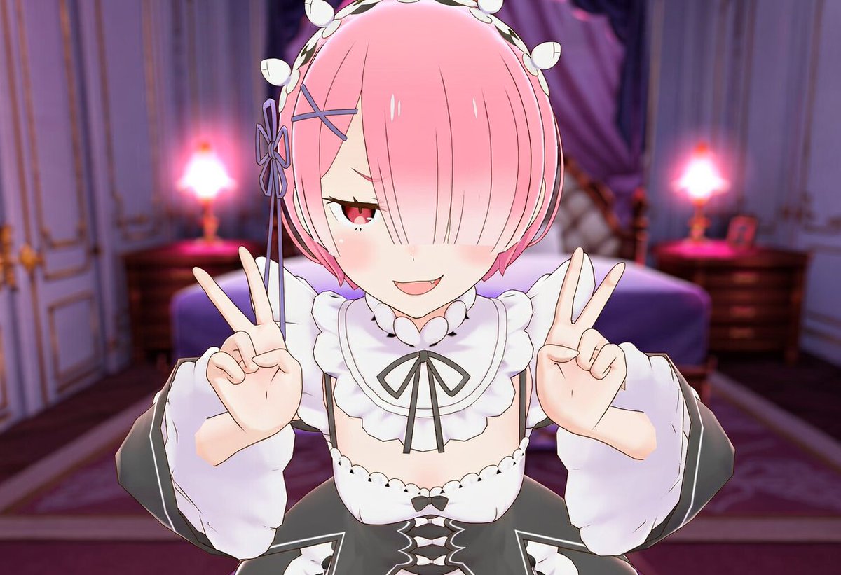 aiyoru2's tweet photo. ラムだってかわいいポーズくらいできるわ。✌️ https://t.co/P9w3iKEvVl
