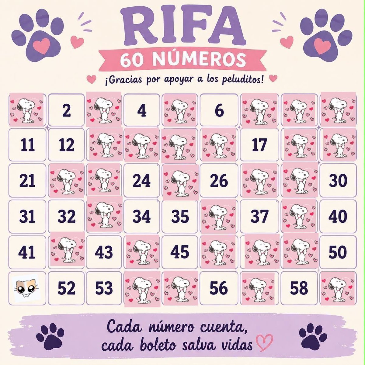 HELA_MORE's tweet photo. Ya nos faltan poquitos números para terminar esta rifa.

¿Nos ayudan a acabarla?

Hoy necesitamos cubrir algunas cosas urgentes.🥺 https://t.co/cEb4Qrsxmd