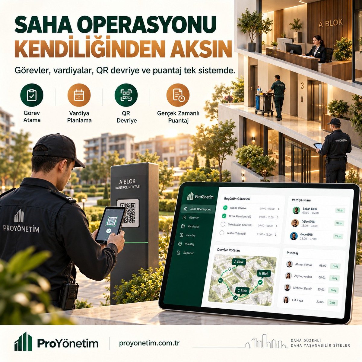 UmutTugsavul's tweet photo. Görev atama, vardiya, QR kodlu devriye ve puantaj aynı akışta. Ekiplerinizi sahada anlık izleyin, işleri zamanında yönetin.
#ProYönetim #PersonelYönetimi #QRDevriye #Puantaj #SahaOperasyonu #AkıllıSite
https://t.co/UZBTG7wMfj https://t.co/o0WNKEOglO