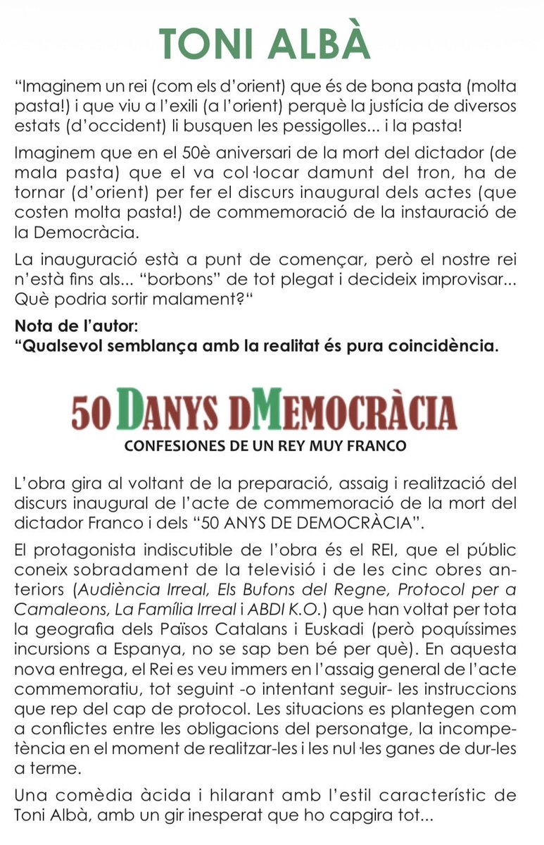 tonialba's tweet photo. “El Bufón de Prucés” ataca Ñ! https://t.co/wOIGj6oOyI