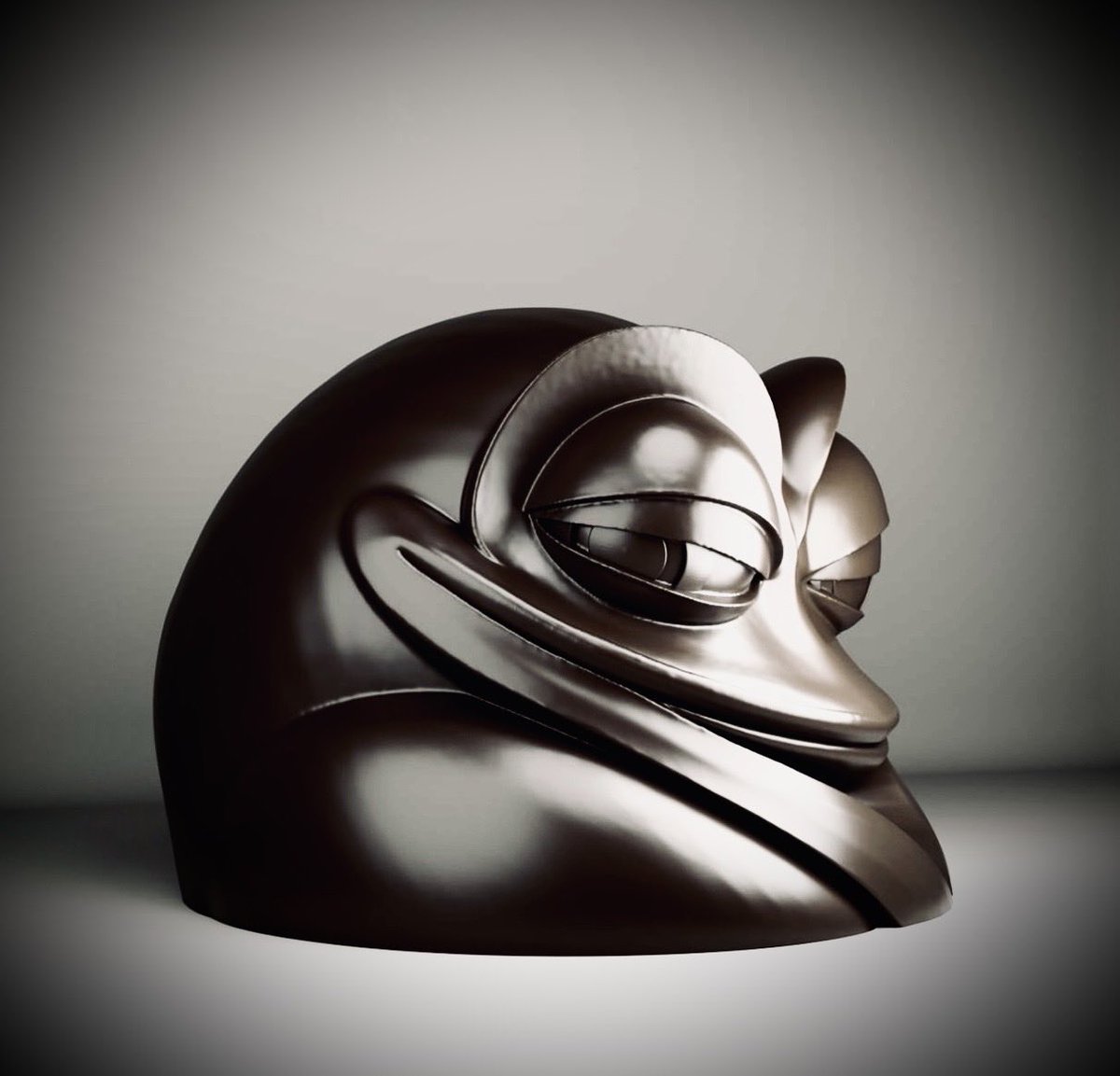 Peyoteone's tweet photo. You met me in a very abstract time in my life. 

Render of one of my Pepe abstracts. 
In queue at the foundry. https://t.co/Re44FNY2Zx