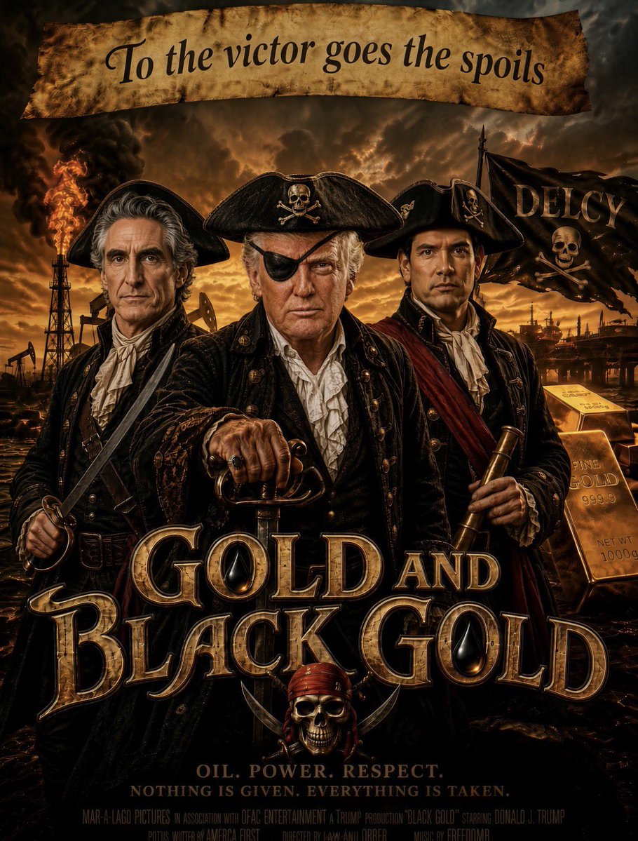 pburelli's tweet photo. On SHAMELESS PIRATES IN THE CARIBBEAN 

I was preparing a post about a striking, and hard to digest, story from @nytimes that tracks the diligent and dogged work of @SOSOrinoco without acknowledging them - a detail that is secondary; what counts is the full exposure of the Trump team’s brazen conduct. As I began drafting, I received an image through WhatsApp. It saves me considerable time, it captures what I had in mind better than anything I can write on the go. So here it is.