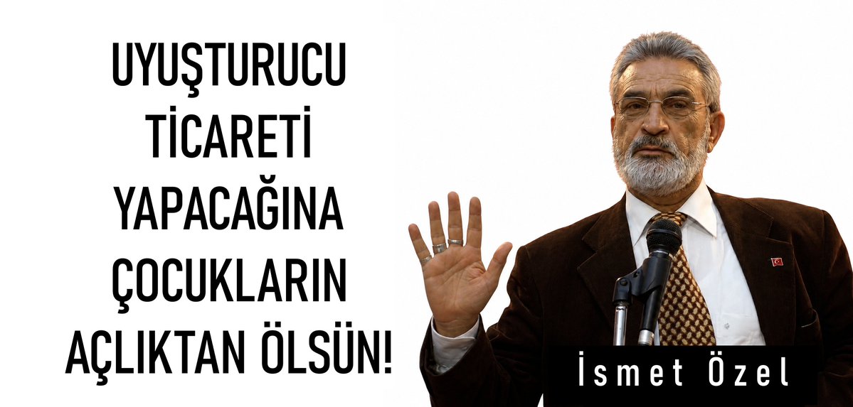 ismetozelokur's tweet photo. UYUŞTURUCU TİCARETİ YAPACAĞINA ÇOCUKLARIN AÇLIKTAN ÖLSÜN!
Buna benzer ne kadar cinayet işleniyor dünyada, ne kadar berbat şeyler oluyor, bunları bilmiyoruz. Bizim bilmemiz gereken şey: "Eşhedü enlâ ilâhe illallâh ve eşhedü enne muhammeden abduhu ve rasûluhu." Eğer bunu biliyorsak tüm pisliklerden uzak durmanın formülünü de elimize geçirmiş oluyoruz. Ben sadece Allah (c.c.)’a kulluk ederim. Başka? Başkasını bilmem. Bunu diyebilmek, bütün bu rezaletin dışında kalmak demek. Bana bir şey yaptırmak için bunun Allah (c.c.)’a kulluk olduğunu ispat etmeniz lazım. Ben çoluk çocuğumun nafakasını temin etmek için bir şey yaparım, çünkü bu Allah (c.c.)’a kulluktur. Bir insan, çocuklarının nafakasını temin etmek üzere evinden çıkar ve ölürse şehid olur. Ama uyuşturucu trafiğini temin için evinden çıktığında bu, çocukların nafakasını temin olmuyor; helâl olma şartı var. “Uyuşturucu ticareti yapıyorum, benim çocuklarım aç mı kalsın?” Bunu diyemezsin, çünkü evet, senin çocukların aç kalsın, uyuşturucu ticareti yapacağına çocukların açlıktan ölsün.

İsmet Özel, İstiklâl Yürüyüşleri