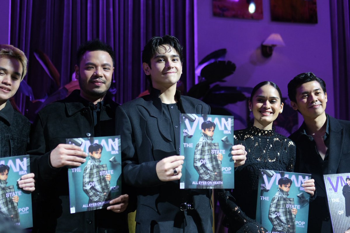 Sparkle_GMA's tweet photo. The spotlight belongs to Heath Jornales! ✨ Celebrating his moment as the Philippine cover star of VMAN Volume 06: The Present Issue at VMAN Vanguards Club: The State of Pop.

#VMAN #VMANVanguardsClub #TheStateOfPop #HeathJornales https://t.co/mMRU7pbZtV