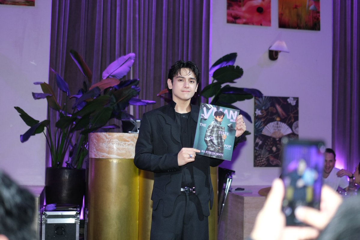 Sparkle_GMA's tweet photo. The spotlight belongs to Heath Jornales! ✨ Celebrating his moment as the Philippine cover star of VMAN Volume 06: The Present Issue at VMAN Vanguards Club: The State of Pop.

#VMAN #VMANVanguardsClub #TheStateOfPop #HeathJornales https://t.co/mMRU7pbZtV