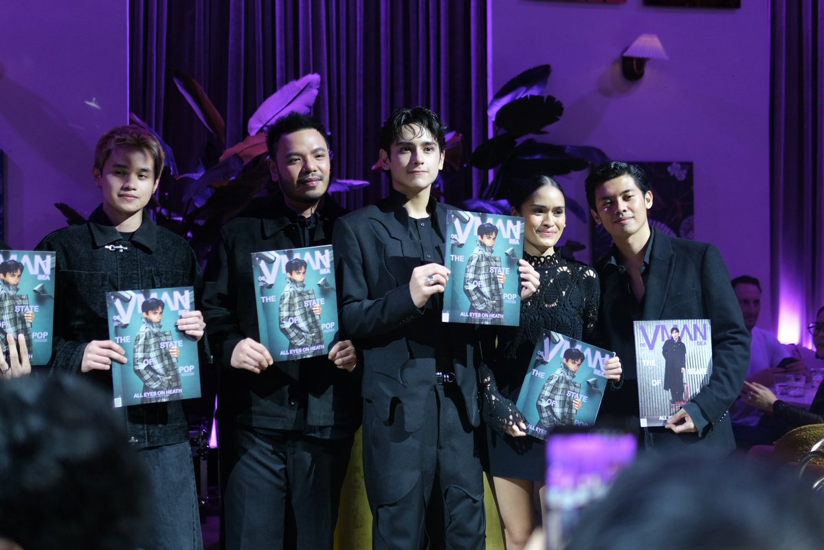 Sparkle_GMA's tweet photo. The spotlight belongs to Heath Jornales! ✨ Celebrating his moment as the Philippine cover star of VMAN Volume 06: The Present Issue at VMAN Vanguards Club: The State of Pop.

#VMAN #VMANVanguardsClub #TheStateOfPop #HeathJornales https://t.co/mMRU7pbZtV