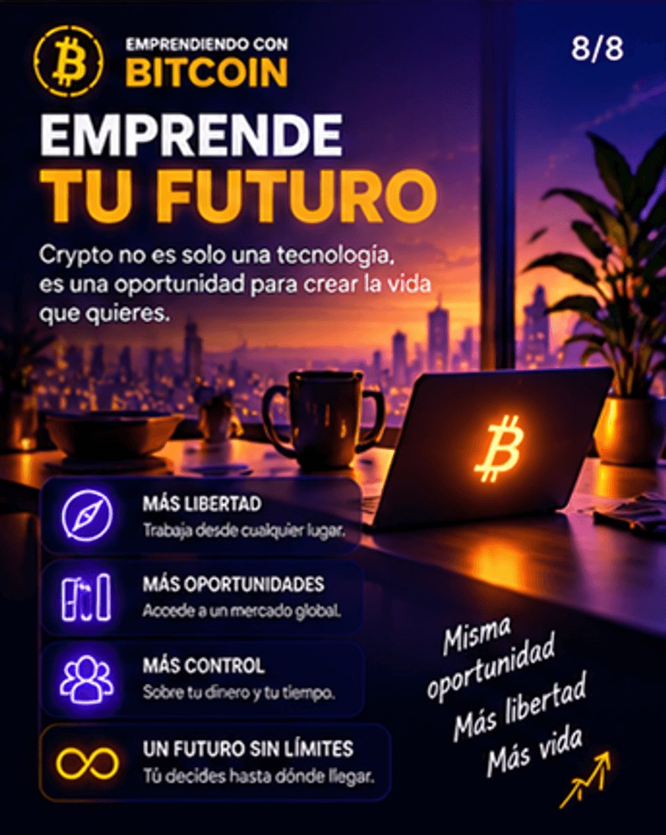 emprendiendobtc's tweet photo. 2/2 - En este carrusel te explicamos 𝟴 𝗰𝗹𝗮𝘃𝗲𝘀 𝗳𝘂𝗻𝗱𝗮𝗺𝗲𝗻𝘁𝗮𝗹𝗲𝘀 para empezar a familiarizarte con el mundo crypto:
🟠 𝗘𝗺𝗽𝗿𝗲𝗻𝗱𝗶𝗲𝗻𝗱𝗼 𝗰𝗼𝗻 𝗕𝗶𝘁𝗰𝗼𝗶𝗻 𝗖𝗼𝗻𝗼𝗰𝗶𝗺𝗶𝗲𝗻𝘁𝗼 → 𝗔𝗰𝗰𝗶ó𝗻 → 𝗟𝗶𝗯𝗲𝗿𝘁𝗮𝗱 https://t.co/h4YRhotv4o