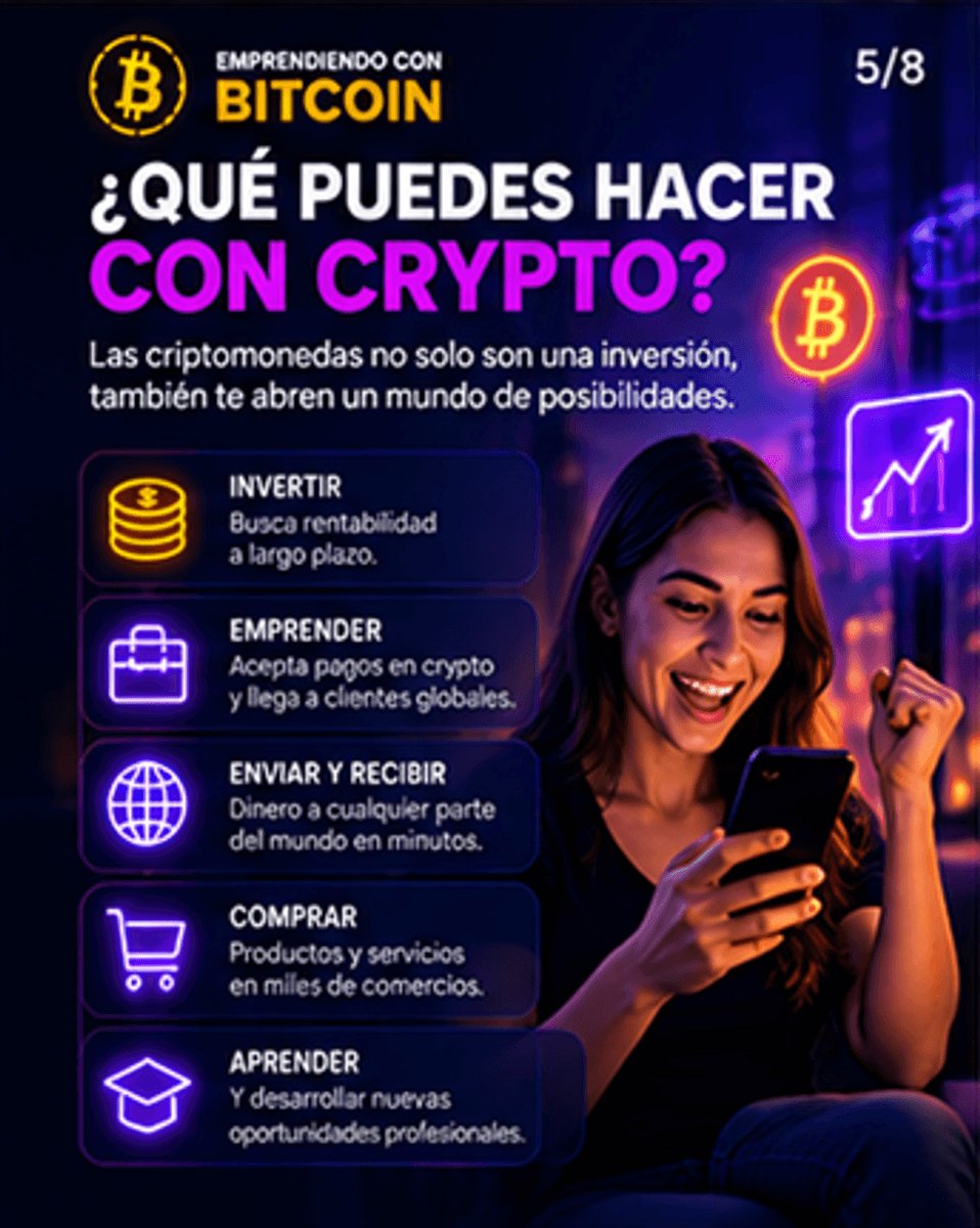 emprendiendobtc's tweet photo. 2/2 - En este carrusel te explicamos 𝟴 𝗰𝗹𝗮𝘃𝗲𝘀 𝗳𝘂𝗻𝗱𝗮𝗺𝗲𝗻𝘁𝗮𝗹𝗲𝘀 para empezar a familiarizarte con el mundo crypto:
🟠 𝗘𝗺𝗽𝗿𝗲𝗻𝗱𝗶𝗲𝗻𝗱𝗼 𝗰𝗼𝗻 𝗕𝗶𝘁𝗰𝗼𝗶𝗻 𝗖𝗼𝗻𝗼𝗰𝗶𝗺𝗶𝗲𝗻𝘁𝗼 → 𝗔𝗰𝗰𝗶ó𝗻 → 𝗟𝗶𝗯𝗲𝗿𝘁𝗮𝗱 https://t.co/h4YRhotv4o