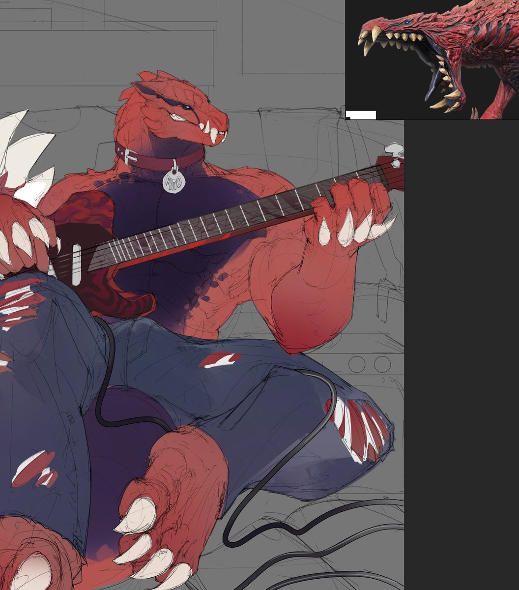 greninjazz_05's tweet photo. dat dawg is playin dem guitar https://t.co/GMm4NhA23G