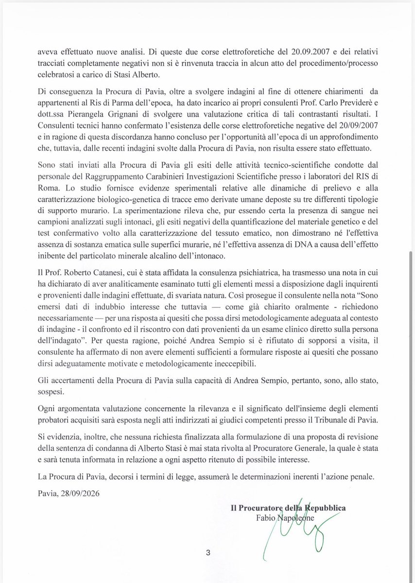 HHChinasky's tweet photo. @QuartoGrado Eccolo qui il giallo del DNA. #garlasco #quartogrado https://t.co/MR8bczQCMH