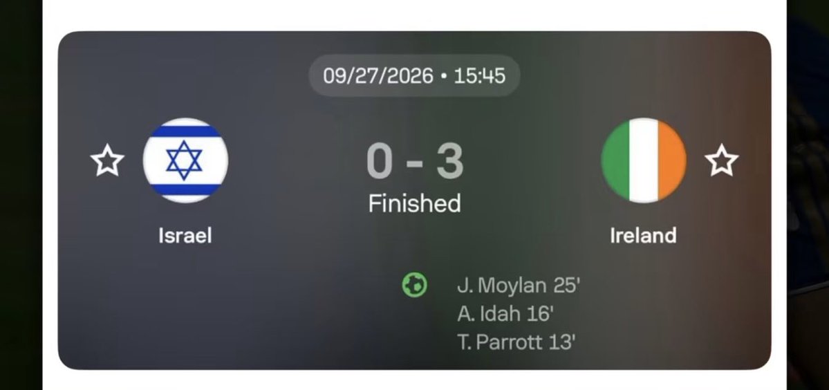 mosalamandani's tweet photo. When the game is not about shooting little kids in the head, they lose miserably. 

Thank you Ireland 🇮🇪 https://t.co/Z1lHgSnzrY