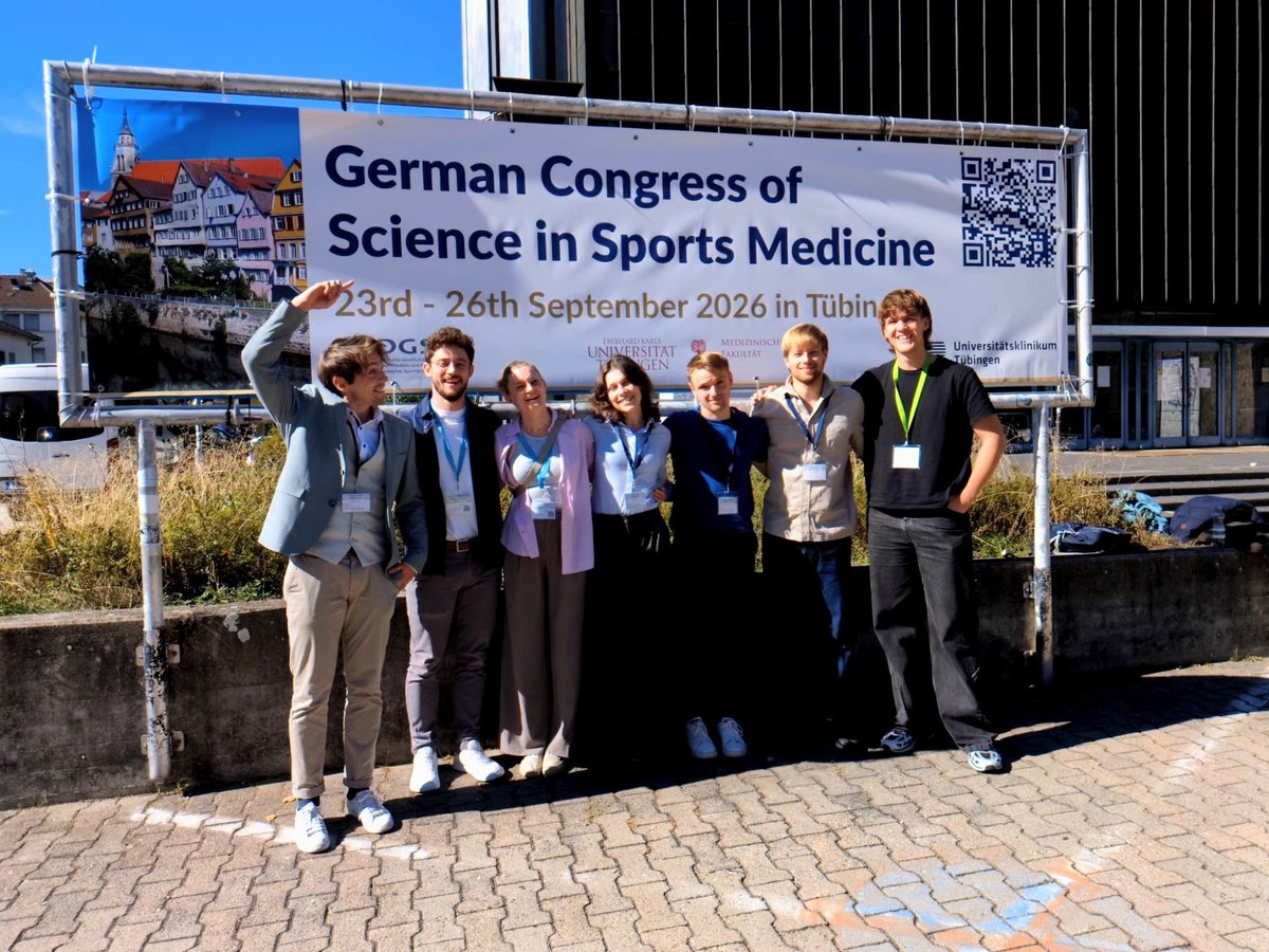 npi_dshs's tweet photo. Great few days at the German Congress of Science in Sports Medicine in Tübingen!

It was really great to be there together as a team, with so many presentations from our unit! 👏

From the pre-day and Institute Olympics to the main conference and Impro theatre — what a schedule! https://t.co/KPS2a1Ob52