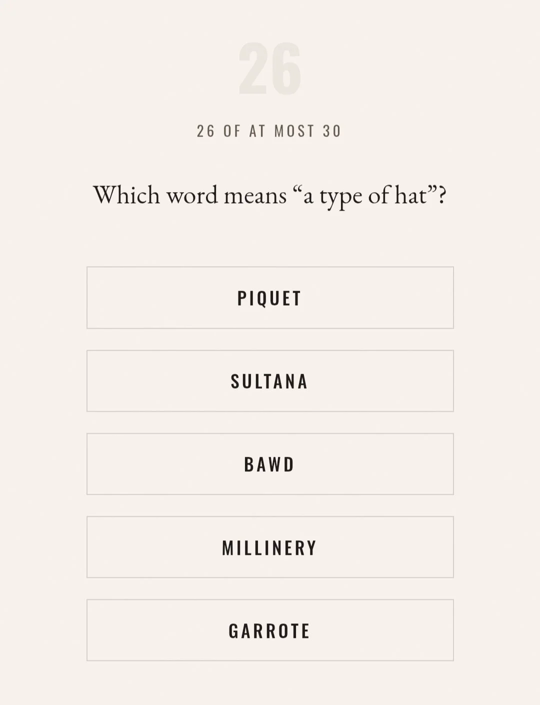 Roy on X: "The vocabulary IQ test had a number of errors like this ...