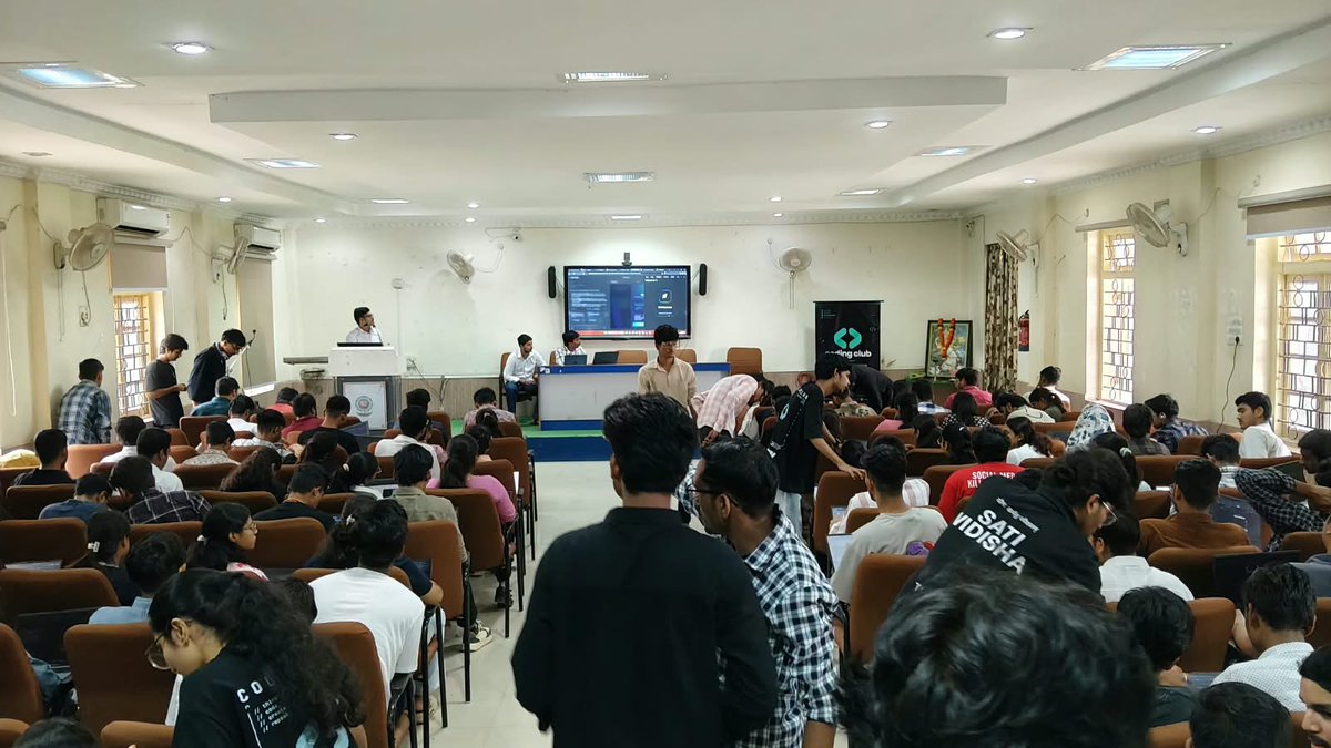 VidishaWeb3's tweet photo. 🚀 BuildWithAI: City Tours — Vidisha at SATI 

Organized by @thegrowthsquare × @googledevs 
Community partners: @VidishaWeb3 × @CodingClubSATI

⚡ Vibe Coding • @Google_Stitch • @GoogleAIStudio

Thanks Shivam Singh, Utkarsh Gupta, Lavkush Pandey, Khyati Mehra.

#BuildWithAI https://t.co/lFrnQ8MYOj