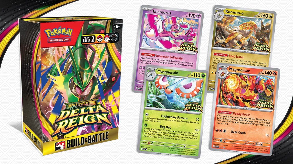 pokebeach's tweet photo. “Delta Reign” Prerelease Promos and More English Cards Revealed!

Check out this article on PokeBeach for more details:

➡️ https://t.co/oGk5c2swnX https://t.co/SEUskK7ZMA