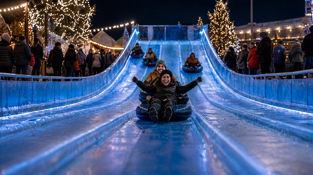 winterworldrva's tweet photo. 52 days until we freeze the field. ❄️ Swipe through to see how CarMax Park transforms into WinterWorld presented by SERVPRO:

12,500 sq. ft. Ice Pond
6-Lane Ice Slide
65 ft. Ferris Wheel
90 ft. Light Tunnel
Santa’s Workshop &amp; Mrs. Claus Storytime

https://t.co/lBsrf5Y9g2 https://t.co/I6ixLyltHR