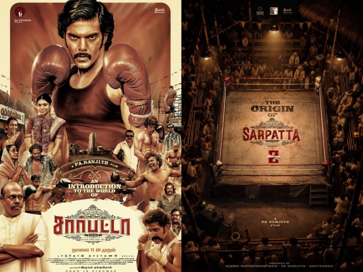 _MovieTamil's tweet photo. #SarpattaParambarai Part 1 has taken OTT by storm and the response has been nothing short of phenomenal, And now, the wait for the next chapter begins, The team has officially kick started the shoot of #SarpattaParambaraiRound2 today 🔥

This time, we get to witness the roots and origin story of #SP2, taking us back to where it all began 👊