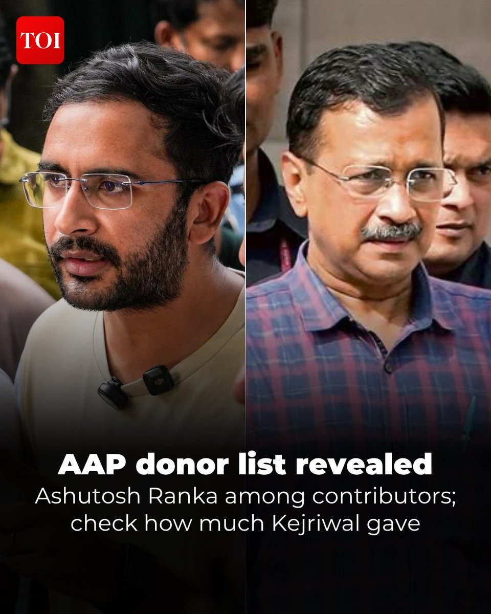 iMac_too's tweet photo. Cockroach Janta Party (CJP) co-convener Ashutosh Ranka donated Rs 21,100 to the Aam Aadmi Party during 2025-26 https://t.co/oMi5LAznBi