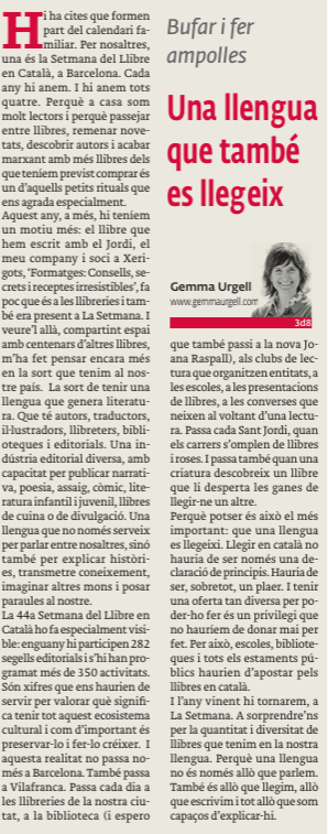 GemmaUrgell's tweet photo. "Llegir en català no hauria de ser només una declaració de principis. Hauria de ser, sobretot, un plaer. I tenir una oferta tan diversa per poder-ho fer és un privilegi que no hauríem de donar mai per fet".

Sobre @LaSetmana , publicat a @el3devuit 

https://t.co/yCN7BzDwbl https://t.co/mA77O4uV5g