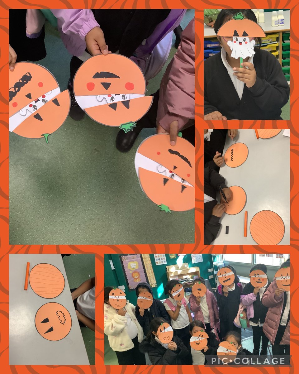 Carlton_MillsPS's tweet photo. 👻🎃 Peek-a-boo! This week at KS1 Art Club, we made brilliant pop-up ghosts hiding inside pumpkins! The children loved designing their pumpkin faces before revealing the spooky little ghosts hiding inside. 🎨✨ Another fun and creative Art Club session! 🧡 #ArtClub https://t.co/Yv32zMqdxh